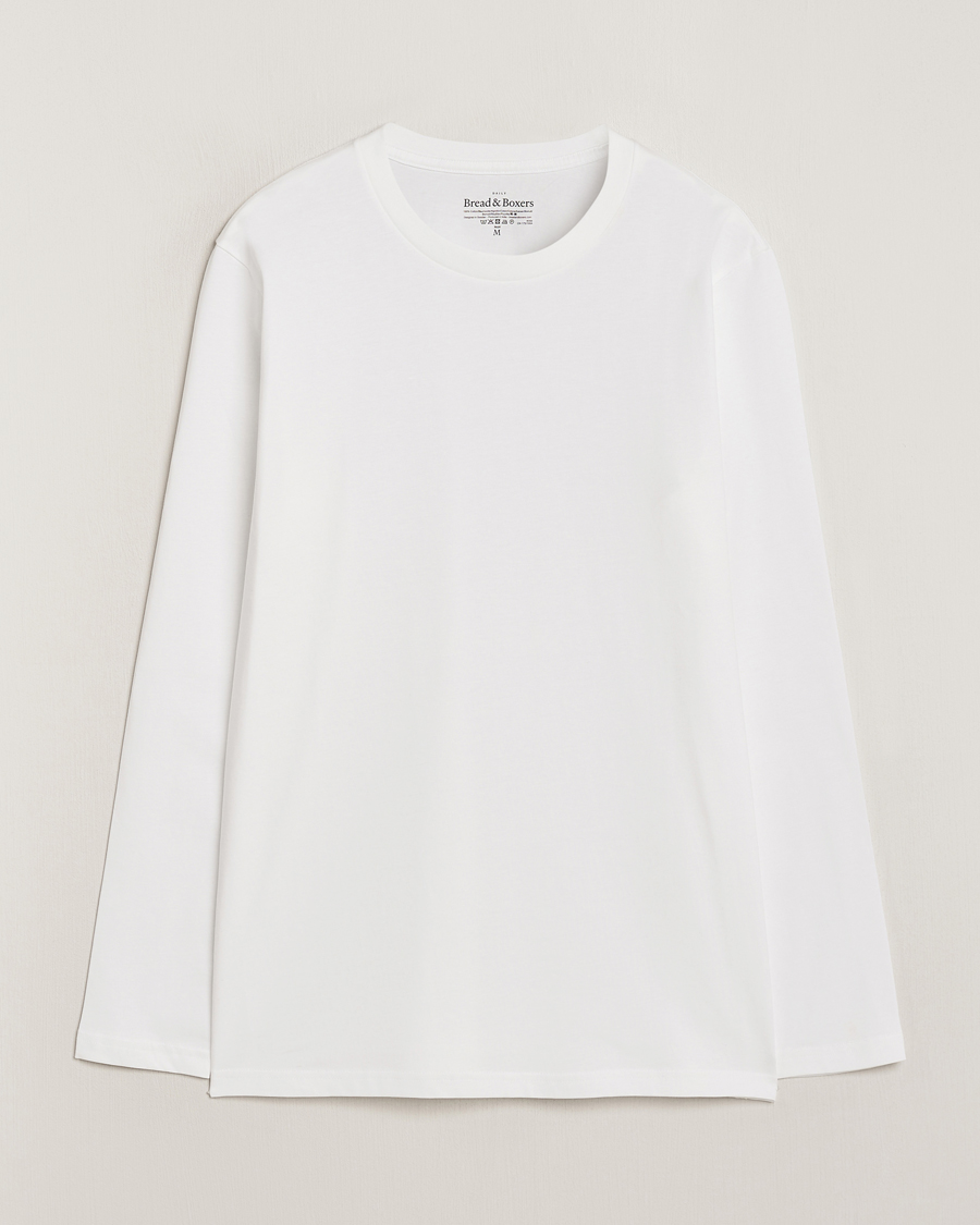 Uomini | T-shirt | Bread & Boxers | Long Sleeve T-Shirt White