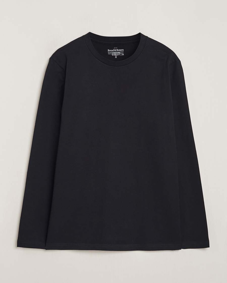 Uomini | T-shirt | Bread & Boxers | Long Sleeve T-Shirt Black