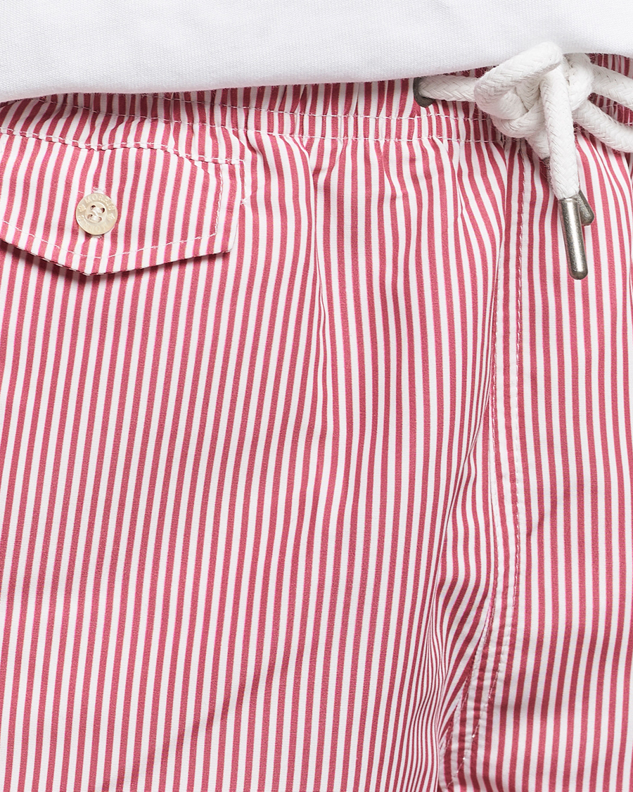 Uomini | Costumi da bagno | Morris | Stripe Bathing Trunks Cerise