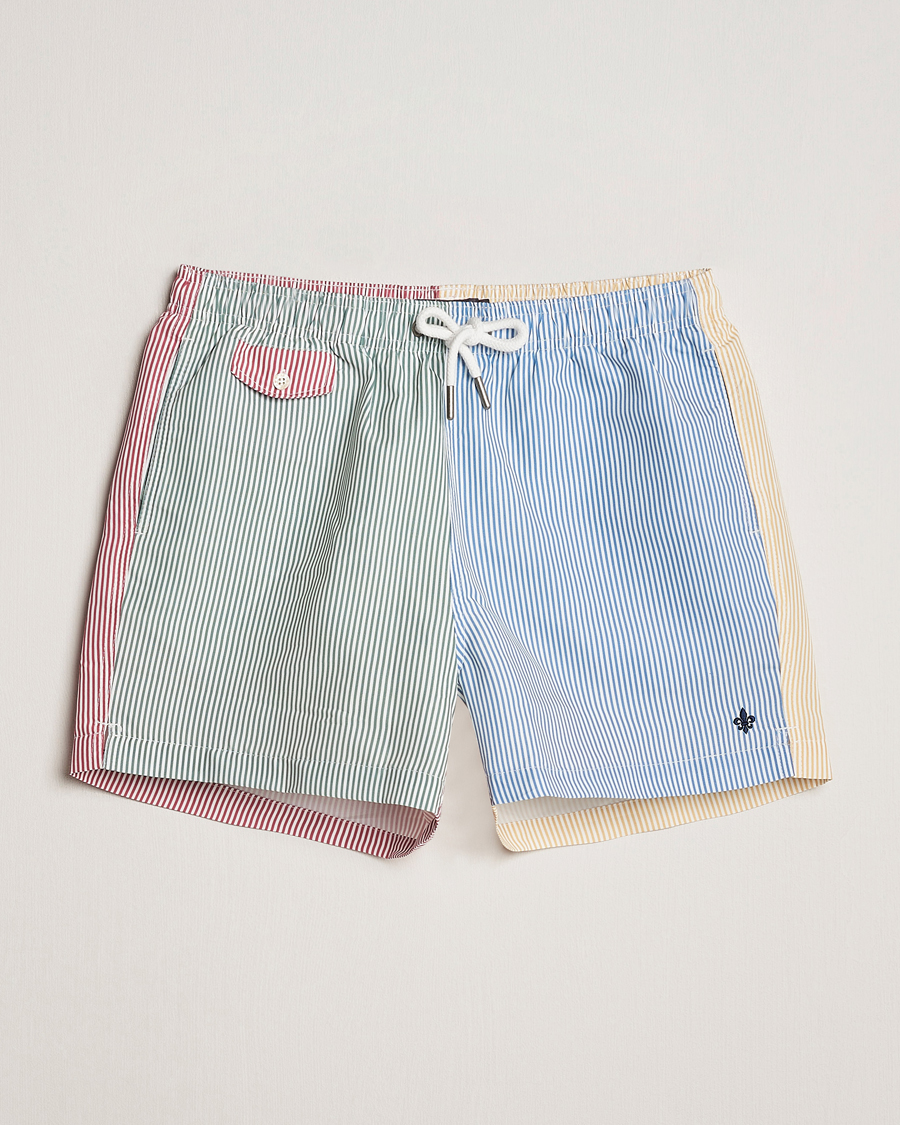 Uomini | Costumi da bagno | Morris | Mixed Stripe Bathing Trunks Off White
