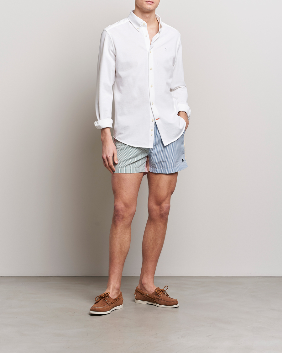 Uomini | Costumi da bagno | Morris | Mixed Stripe Bathing Trunks Off White