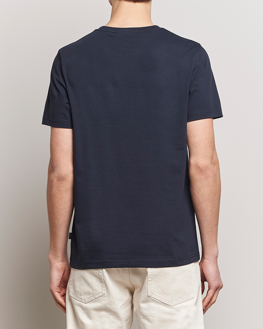 Uomini | T-shirt | Morris | Crew Neck Cotton T-Shirt Old Blue