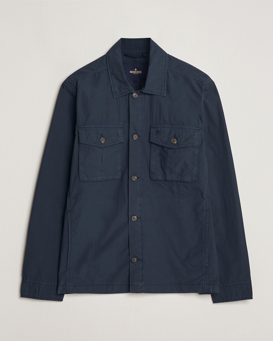 Uomini | Giacche | Morris | Harrison Cotton Shirt Jacket Old Blue