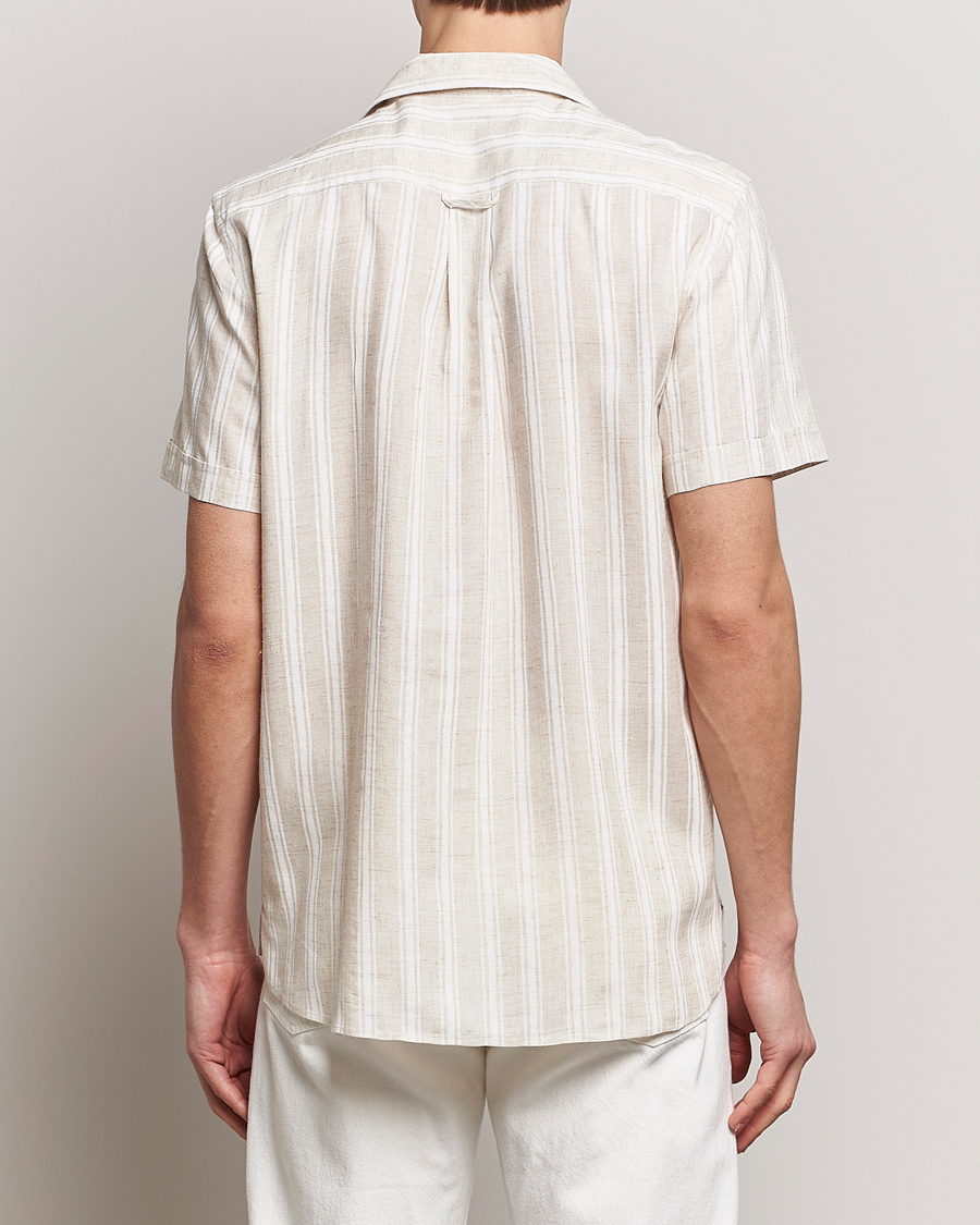 Uomini | Camicie | Morris | Printed Short Sleeve Shirt Off White