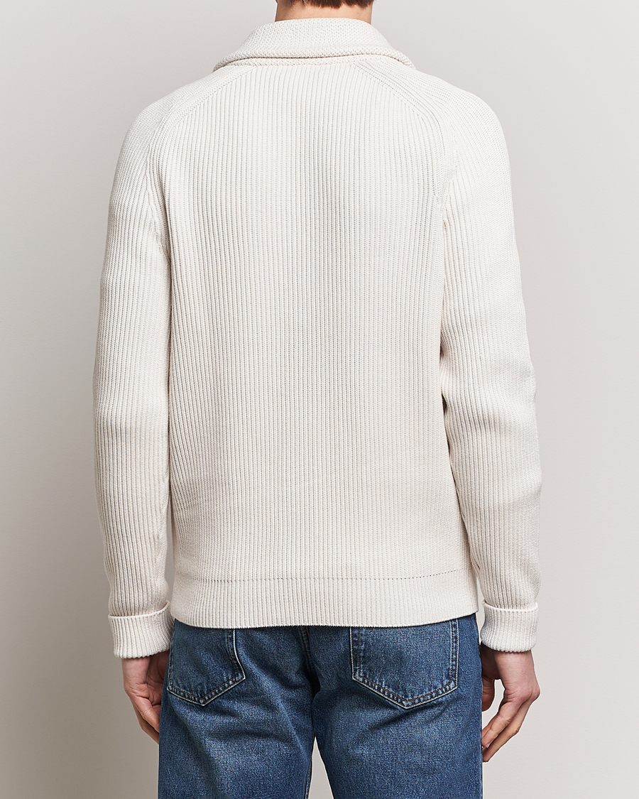 Uomini | Maglieria | Morris | Brayden Shawl Cardigan White