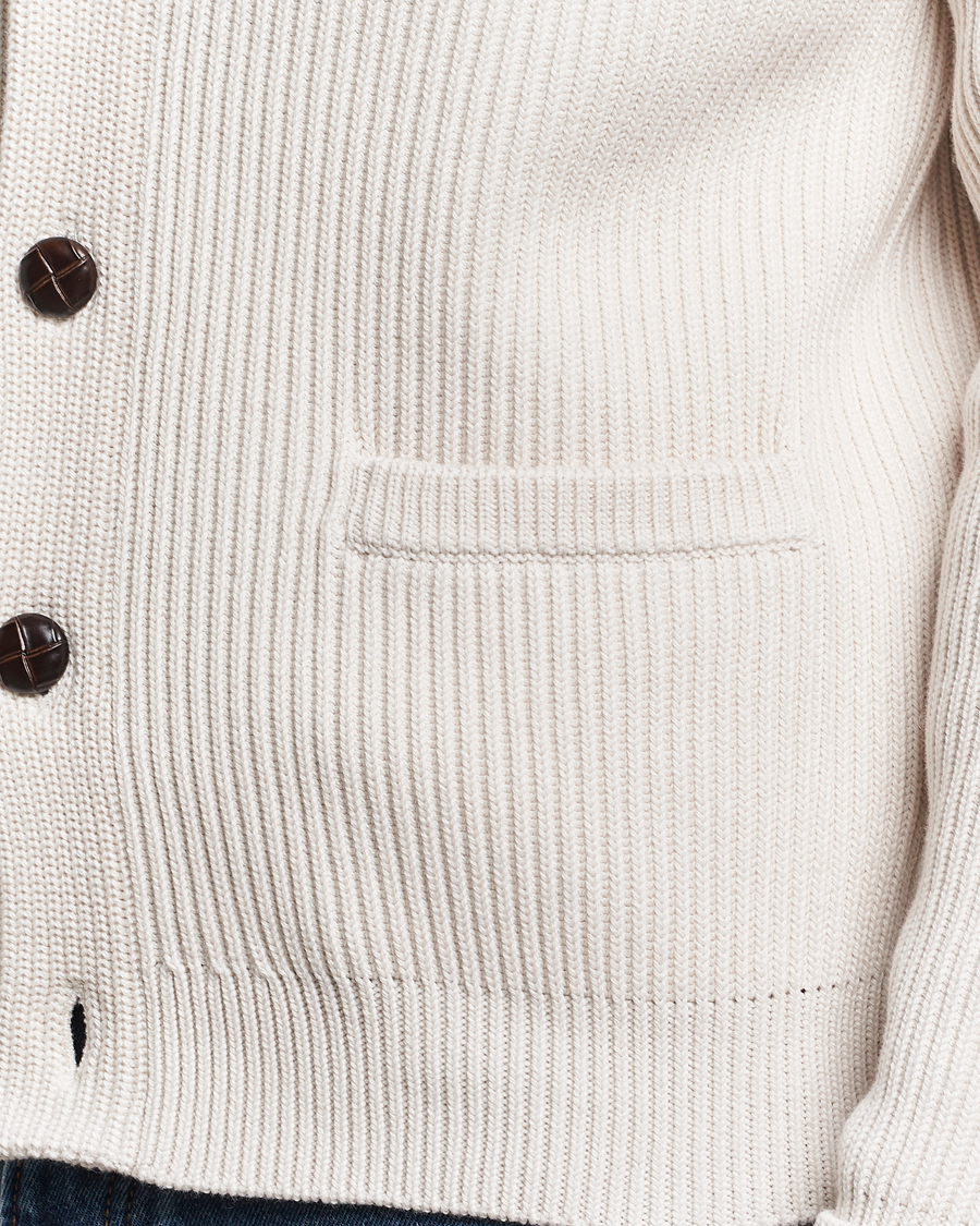 Uomini | Maglieria | Morris | Brayden Shawl Cardigan White