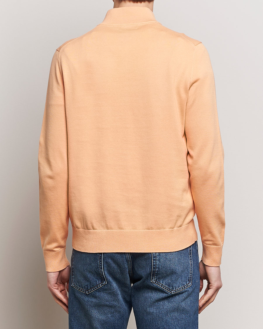Uomini | Maglieria | Morris | Riley Cotton Half Zip Orange