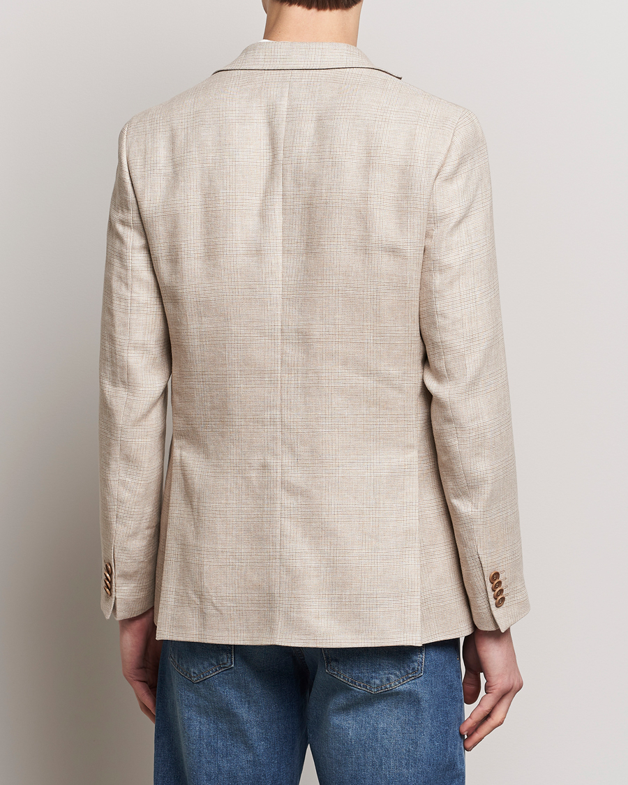 Uomini | Blazers | Morris | Archie Cotton Glencheck Blazer Khaki