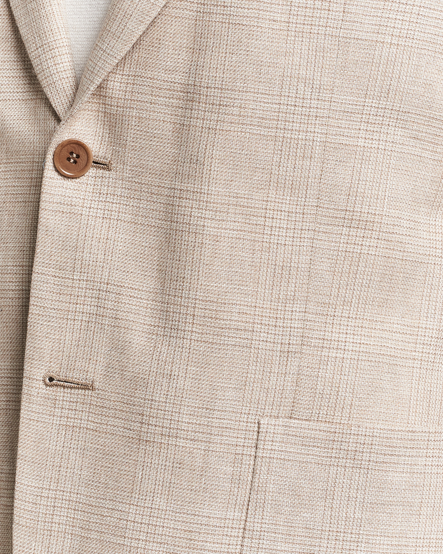 Uomini | Blazers | Morris | Archie Cotton Glencheck Blazer Khaki