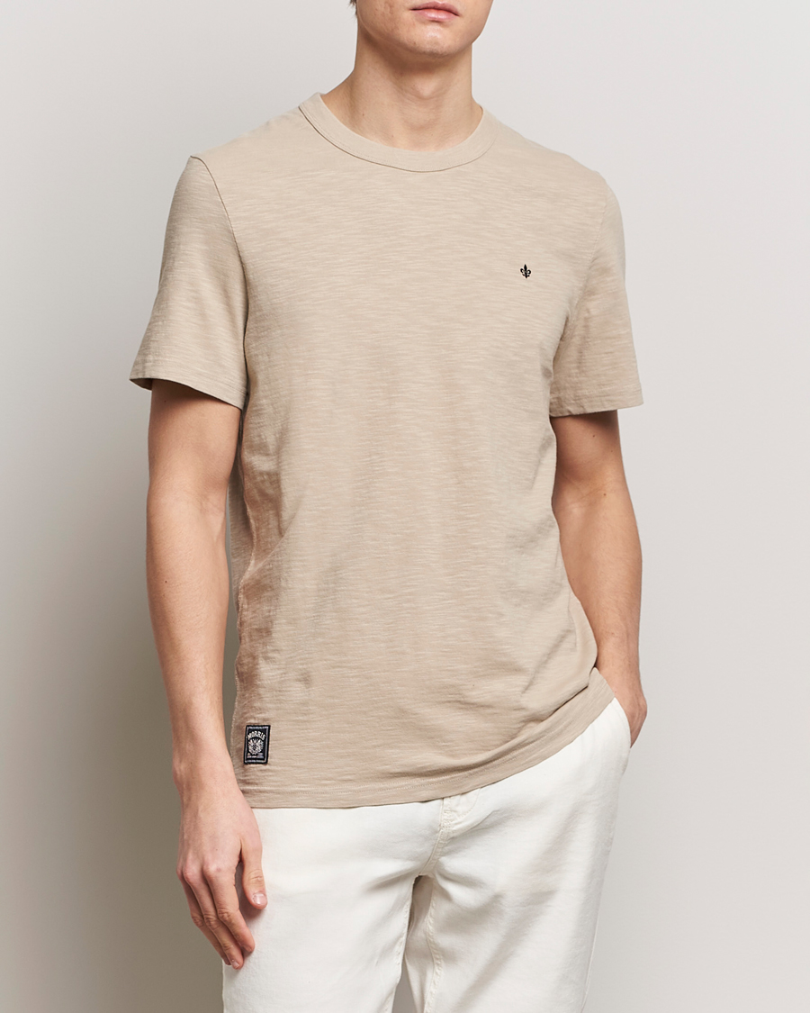 Uomini | T-shirt | Morris | Watson Slub Crew Neck T-Shirt Khaki