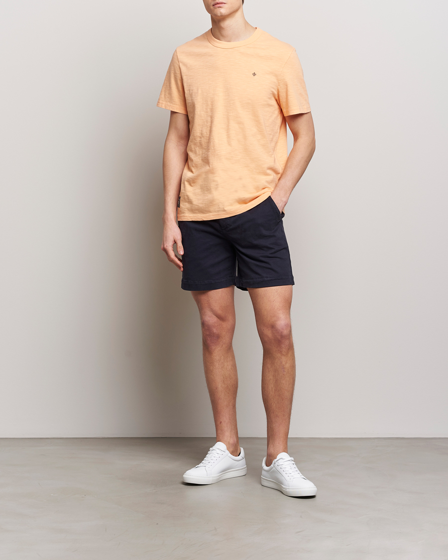 Uomini | T-shirt | Morris | Watson Slub Crew Neck T-Shirt Orange