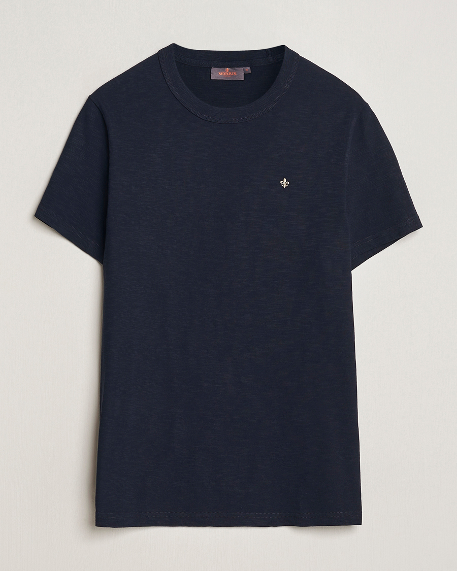 Uomini | T-shirt | Morris | Watson Slub Crew Neck T-Shirt Old Blue