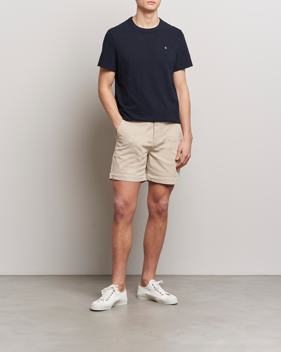 Uomini | T-shirt | Morris | Watson Slub Crew Neck T-Shirt Old Blue