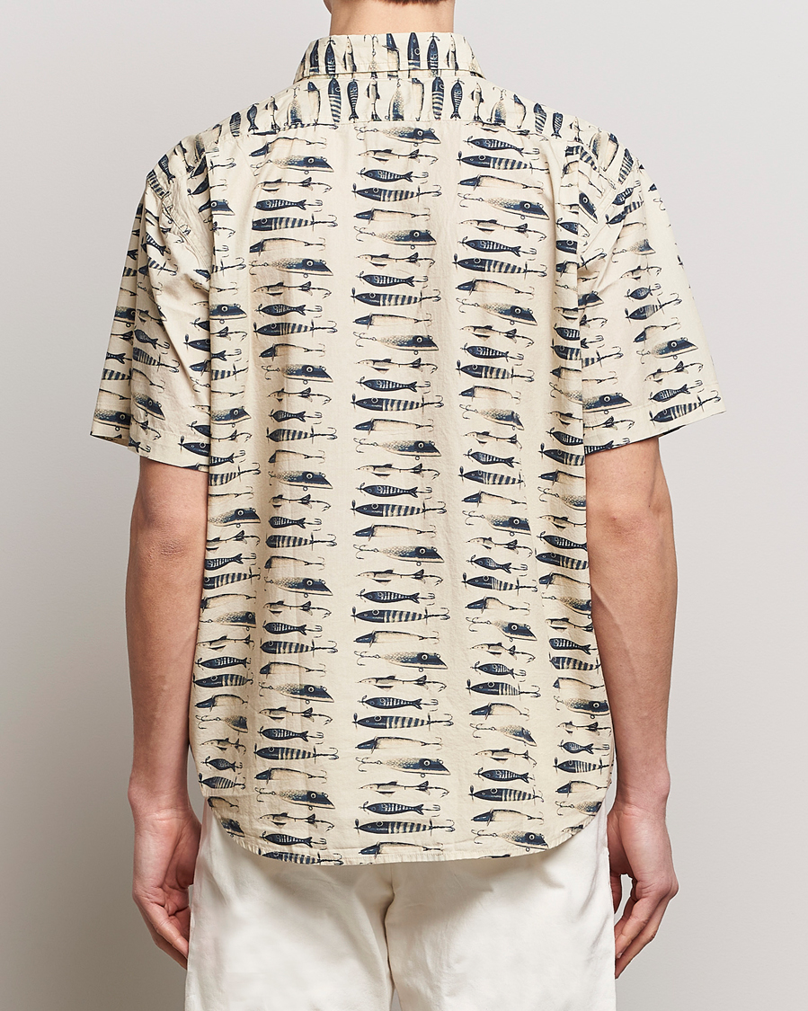 Uomini | Camicie | Filson | Washed Short Sleeve Feather Cloth Shirt Natural