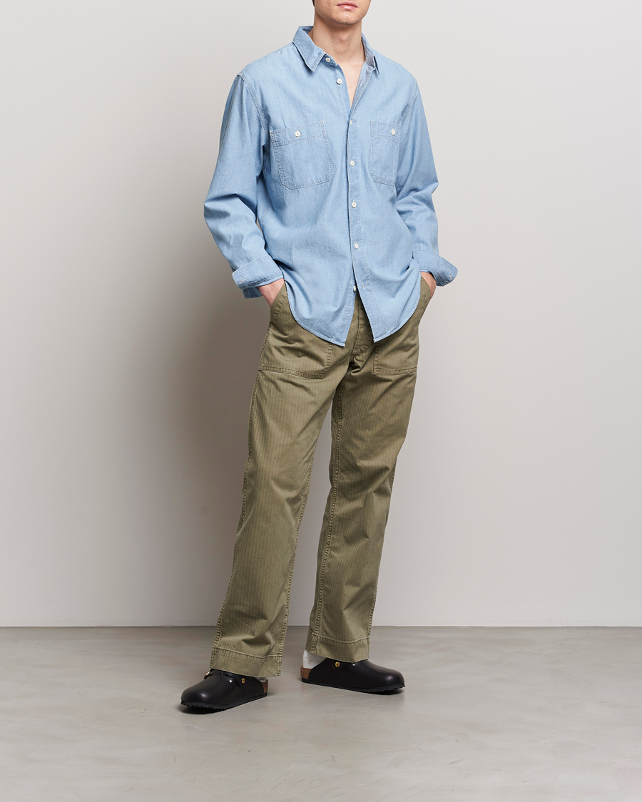Uomini | Camicie | Filson | Chambray CPO Shirt Light Indigo