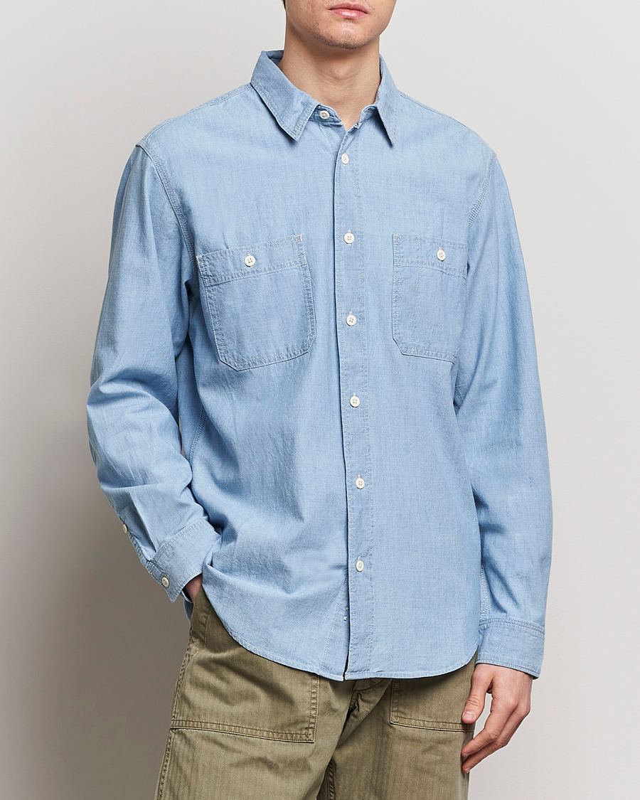 Uomini | Camicie | Filson | Chambray CPO Shirt Light Indigo