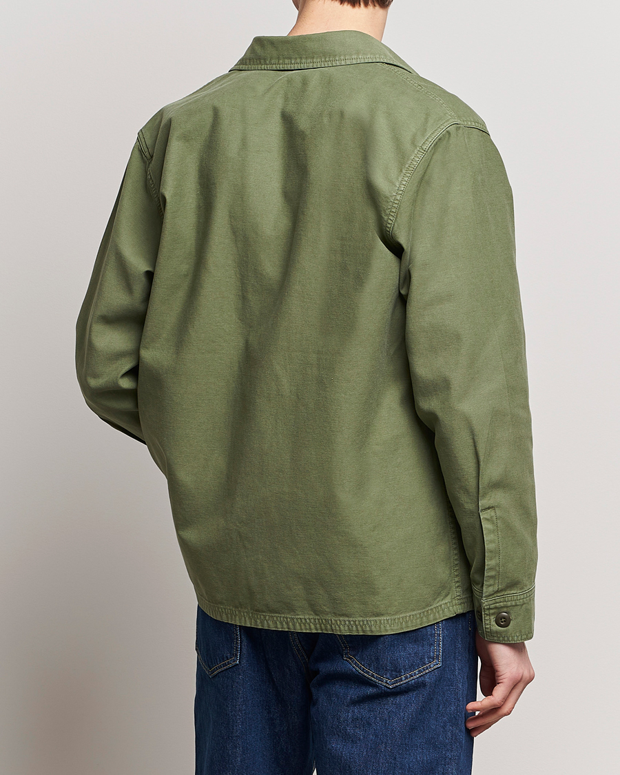 Uomini | Giacche | Filson | Reverse Sateen Jac-Shirt Washed Green