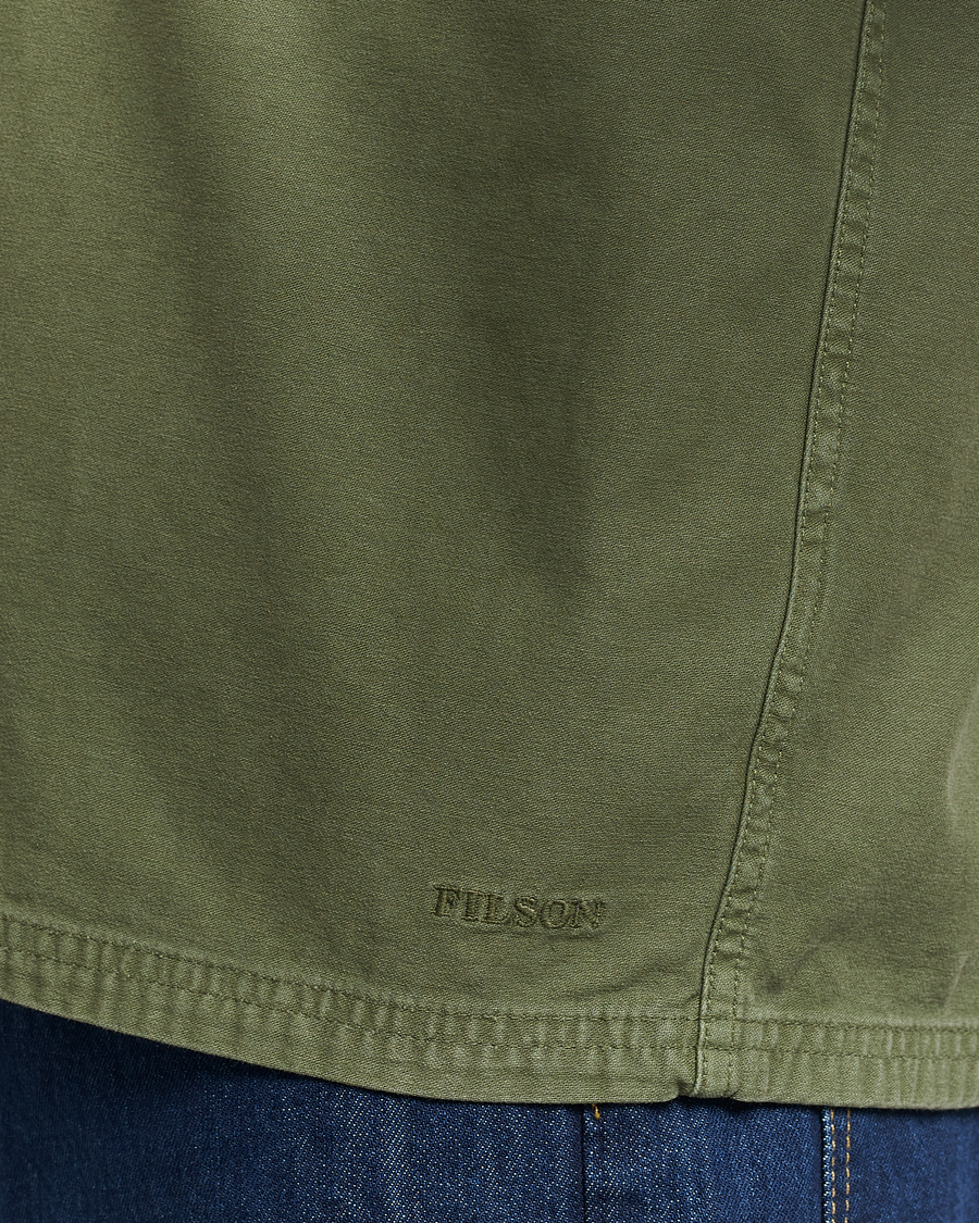 Uomini | Giacche | Filson | Reverse Sateen Jac-Shirt Washed Green