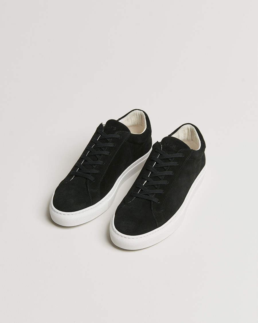 Uomini | A Day's March Suede Marching Sneaker Black | A Day's March | Suede Marching Sneaker Black