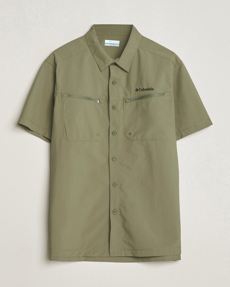 Uomini | Camicie | Columbia | Mountaindale Short Sleeve Outdoor Shirt Stone Green