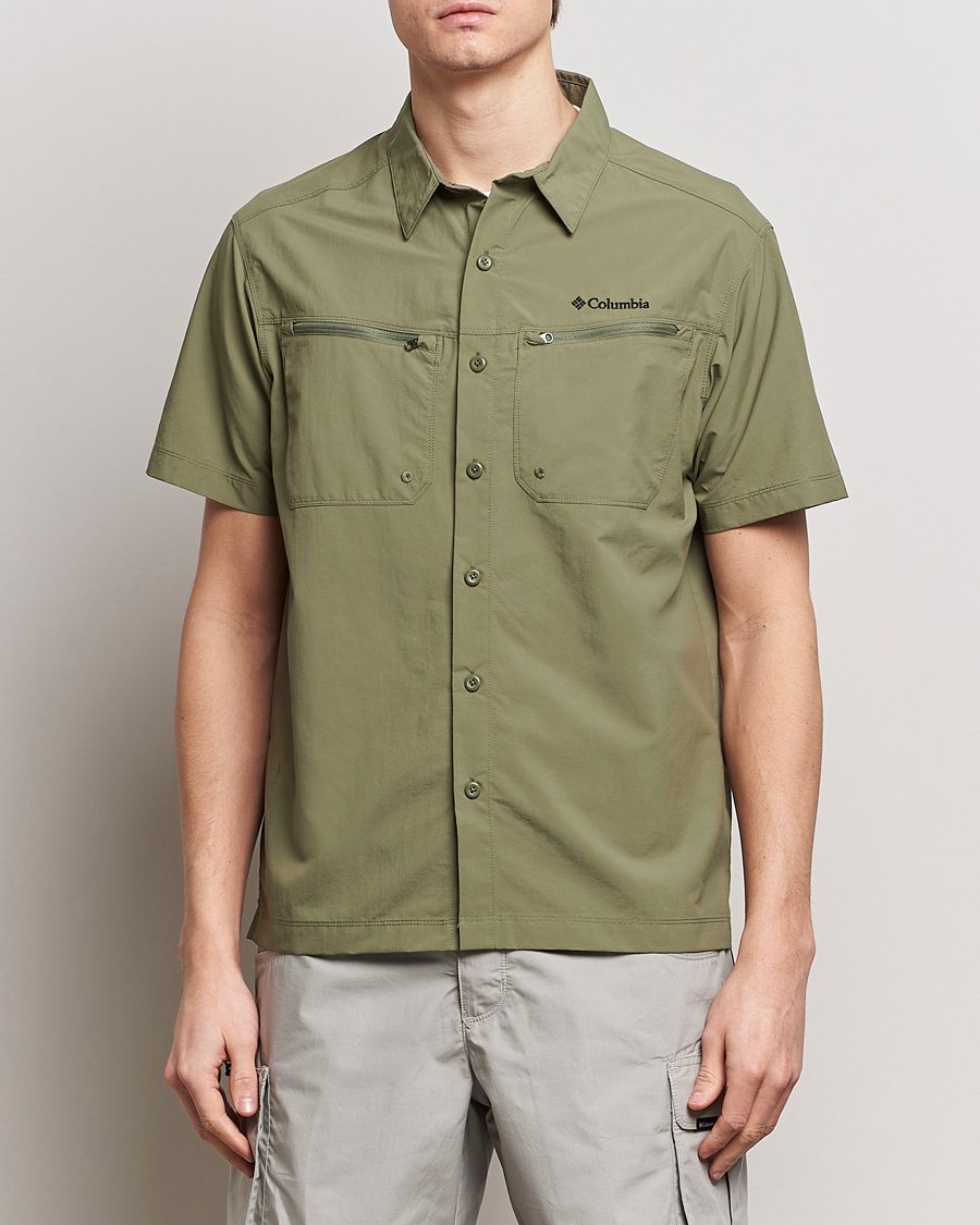 Uomini | Camicie | Columbia | Mountaindale Short Sleeve Outdoor Shirt Stone Green