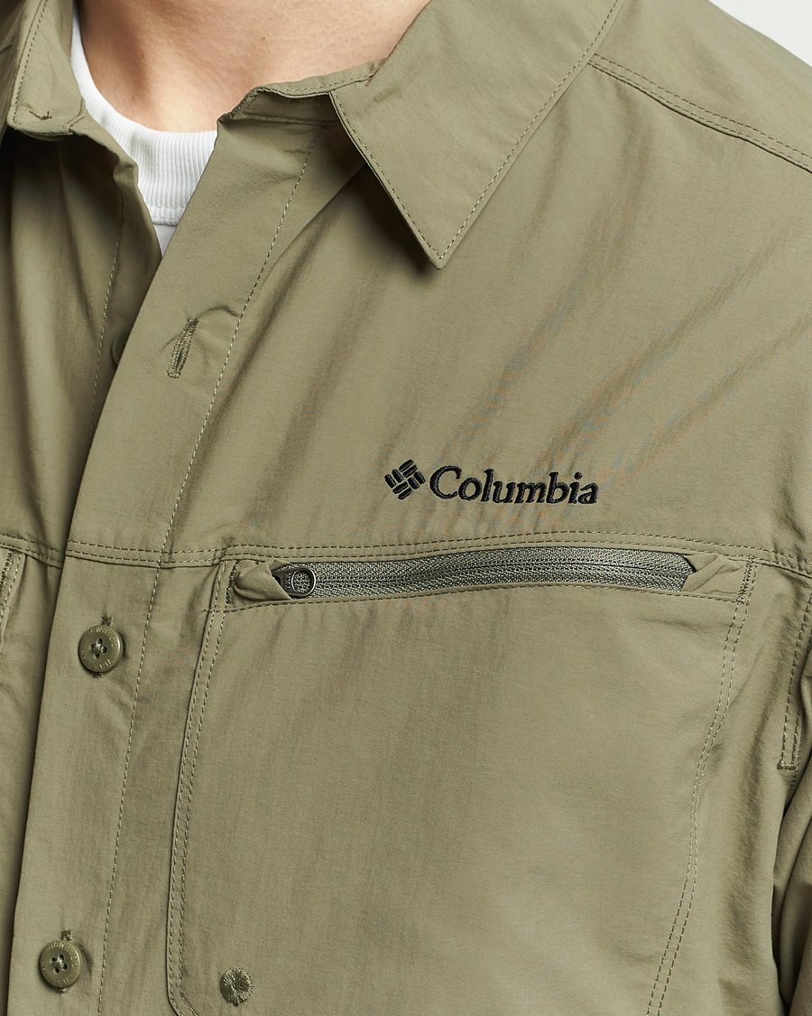 Uomini | Camicie | Columbia | Mountaindale Short Sleeve Outdoor Shirt Stone Green