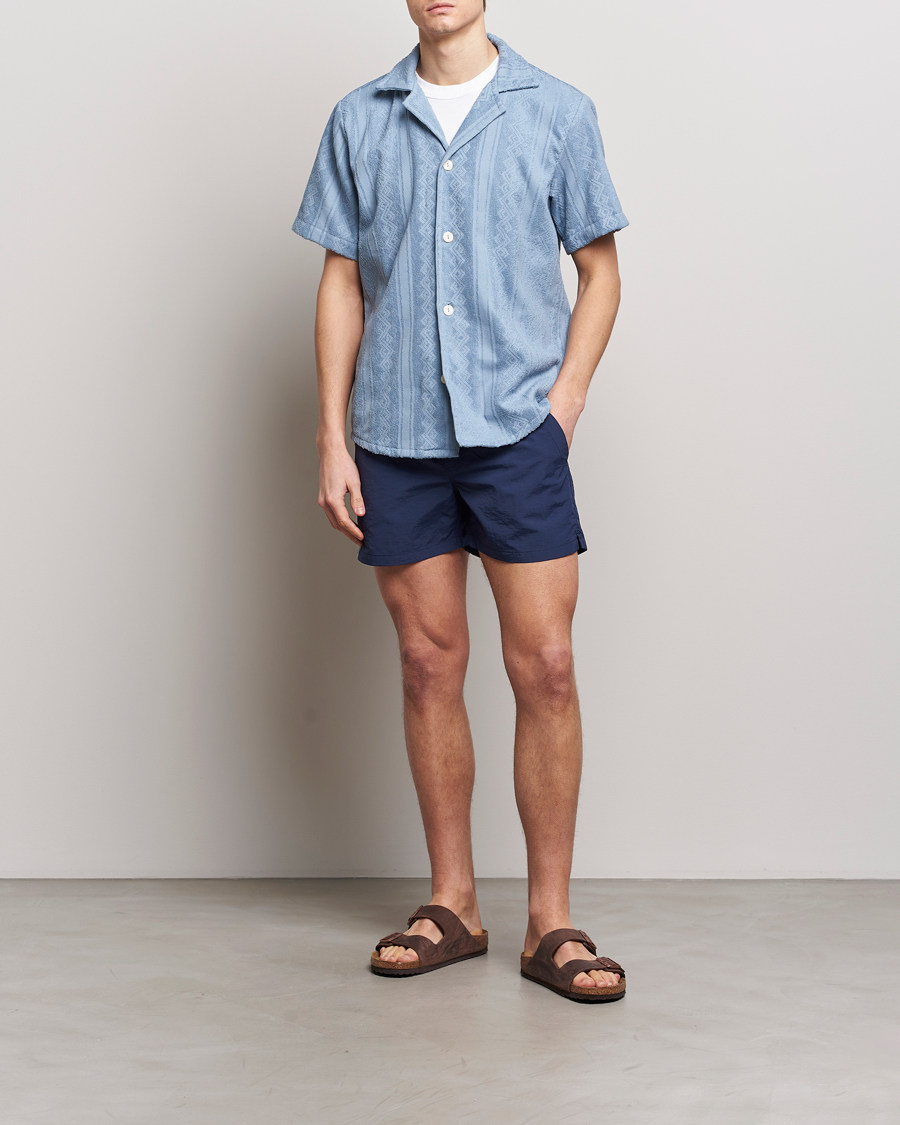 Uomini | Camicie | OAS | Terry Cuba Short Sleeve Shirt Ancora