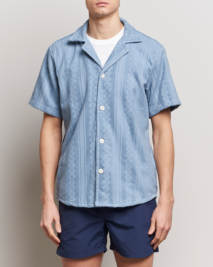 Uomini | Camicie | OAS | Terry Cuba Short Sleeve Shirt Ancora