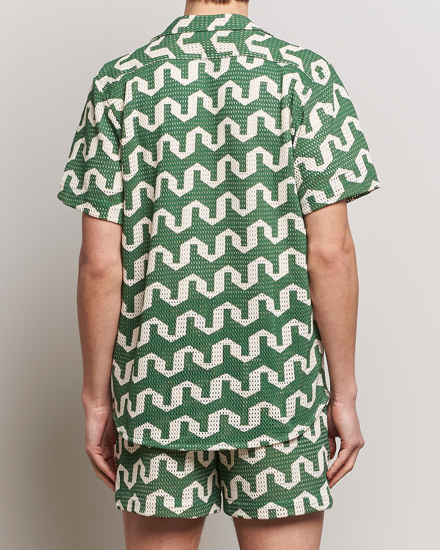 Uomini | Camicie | OAS | Short Sleeve Cuba Net Shirt Atlas