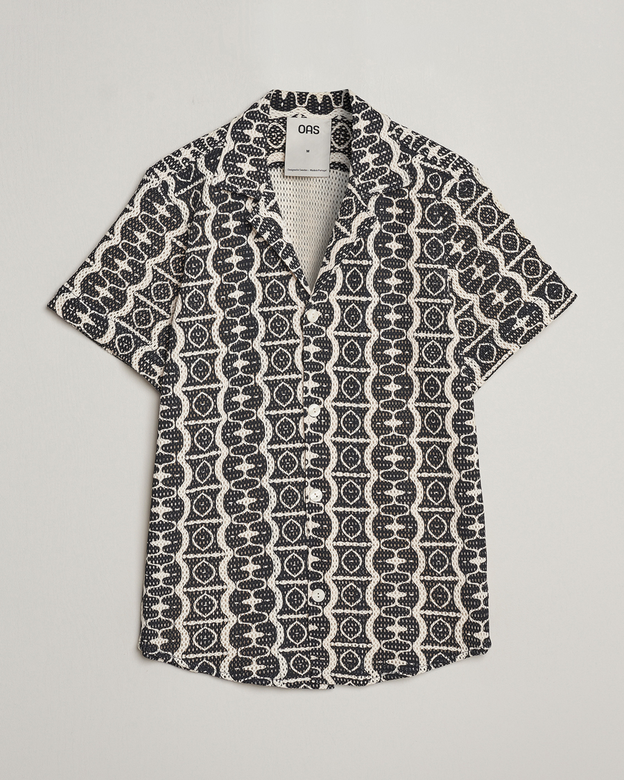 Uomini | Camicie | OAS | Short Sleeve Cuba Net Shirt Hypnotise