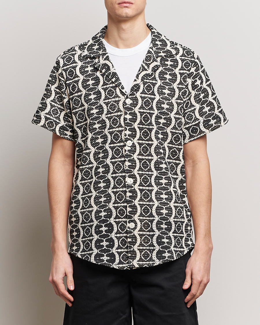 Uomini | Camicie | OAS | Short Sleeve Cuba Net Shirt Hypnotise