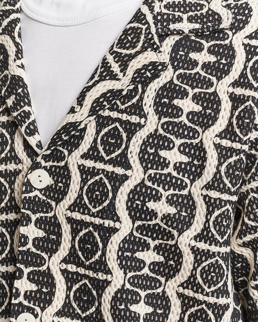 Uomini | Camicie | OAS | Short Sleeve Cuba Net Shirt Hypnotise