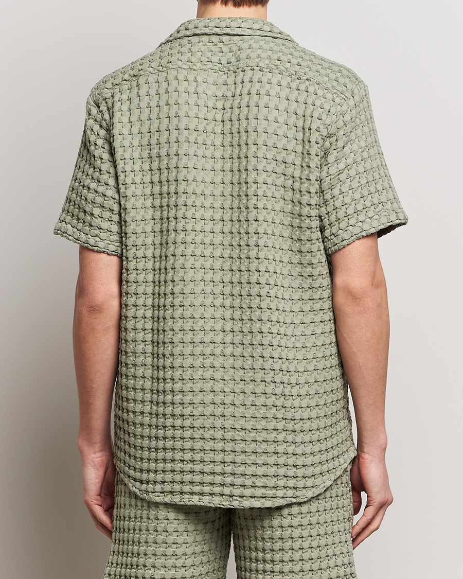 Uomini | Camicie | OAS | Cuba Waffle Shirt Dusty Green