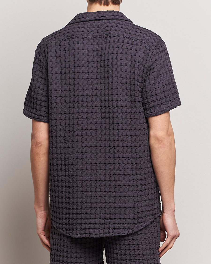 Uomini | Camicie | OAS | Cuba Waffle Shirt Nearly Black