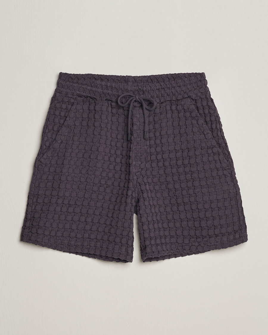 Uomini | Pantaloncini | OAS | Porto Waffle Shorts Nearly Black