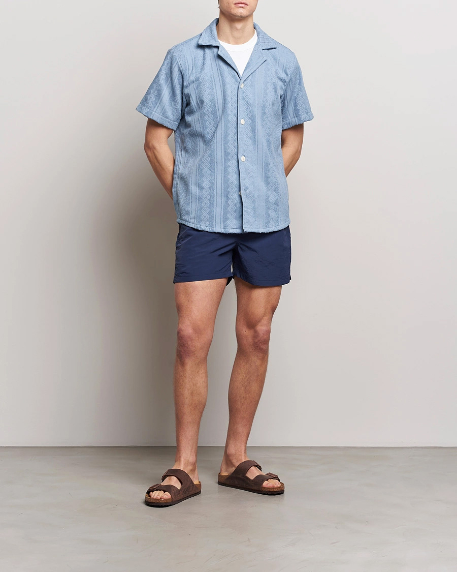 Uomini | Costumi da bagno | OAS | Plain Swimshorts Navy