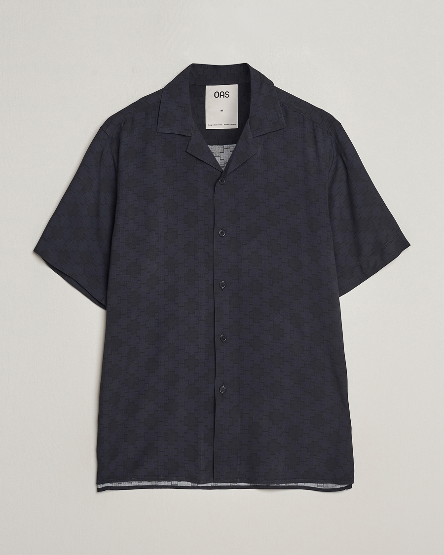 Uomini | Camicie | OAS | Viscose Resort Short Sleeve Shirt San Sebastian