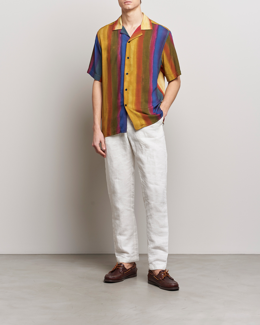 Uomini | Camicie | OAS | Viscose Resort Short Sleeve Shirt Terrane