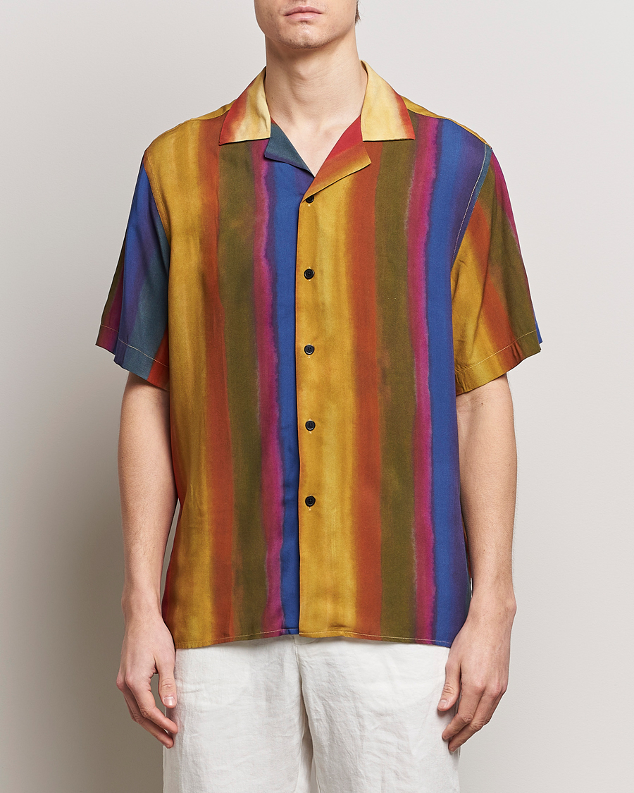 Uomini | Camicie | OAS | Viscose Resort Short Sleeve Shirt Terrane