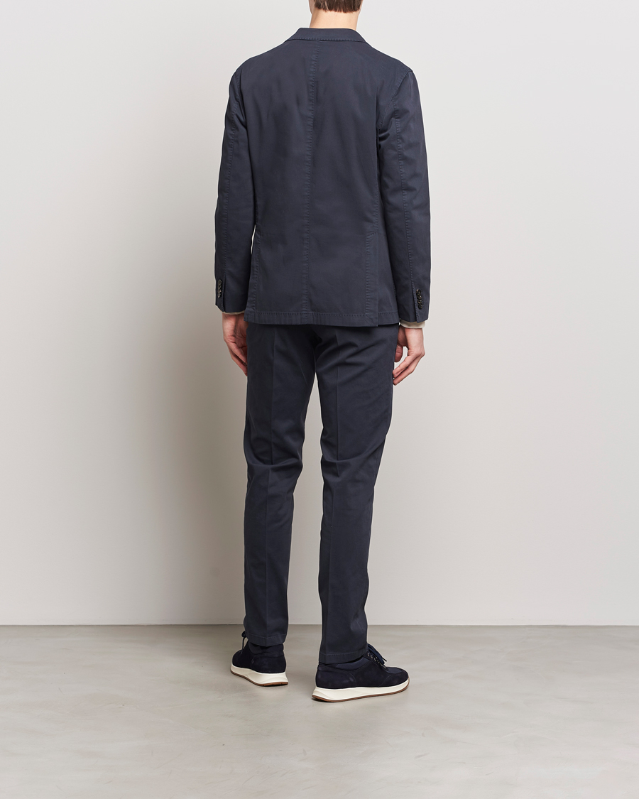Uomini | Abiti | Boglioli | K Jacket Cotton Stretch Suit Navy