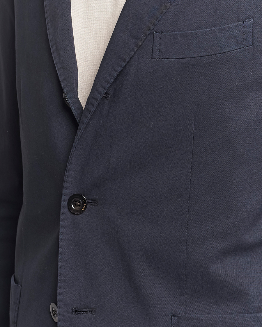 Uomini | Abiti | Boglioli | K Jacket Cotton Stretch Suit Navy