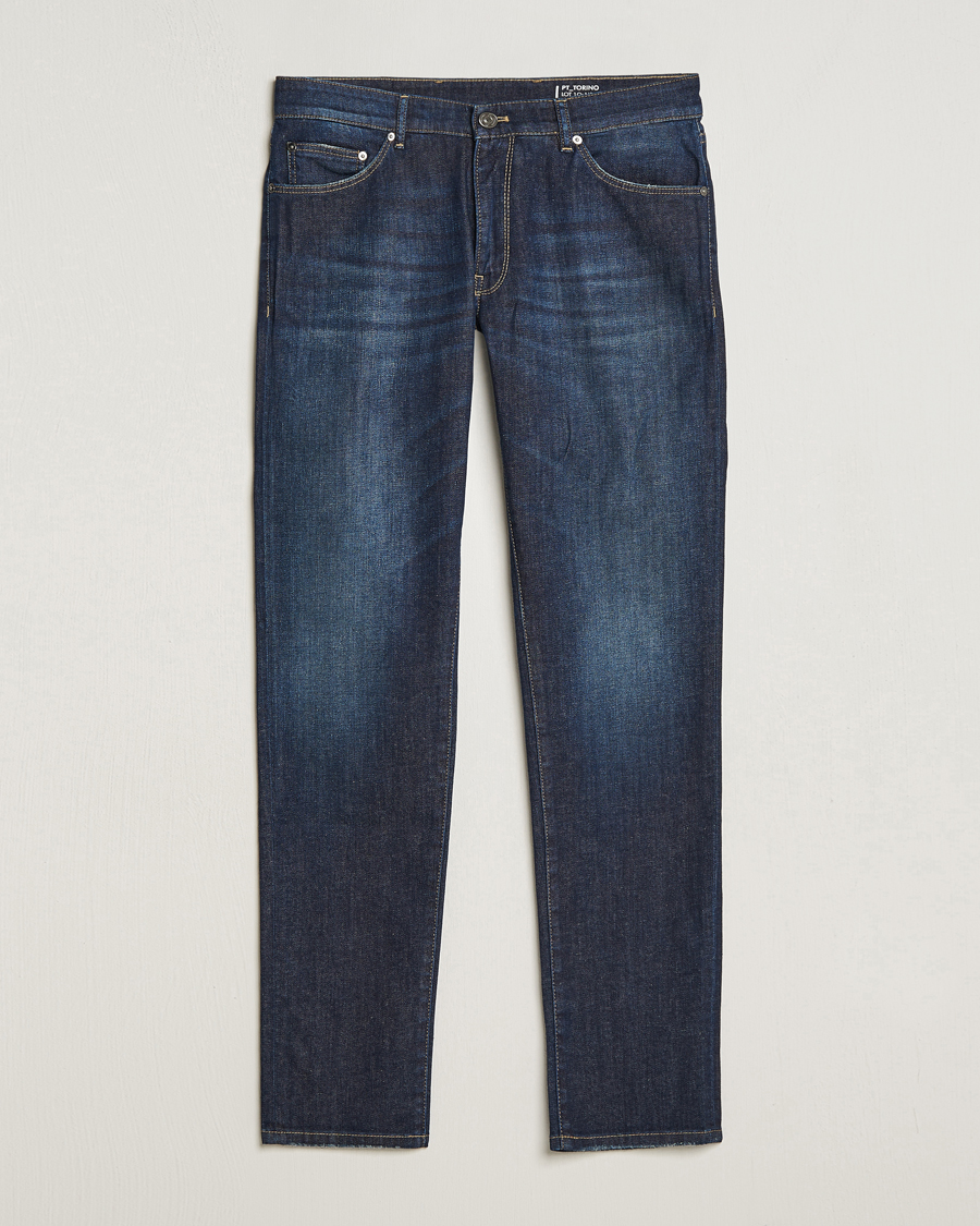 Uomini | Jeans | PT01 | Slim Fit Stretch Jeans Dark Blue Wash