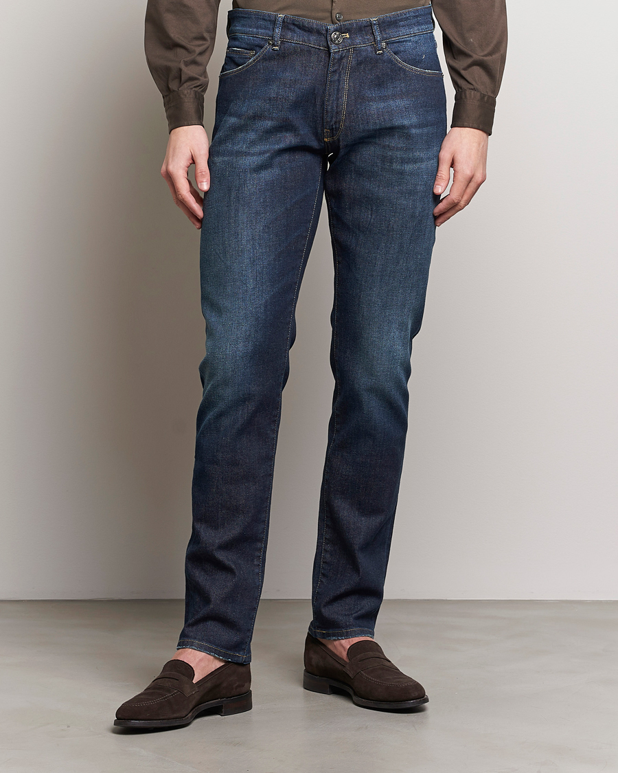 Uomini | Jeans | PT01 | Slim Fit Stretch Jeans Dark Blue Wash