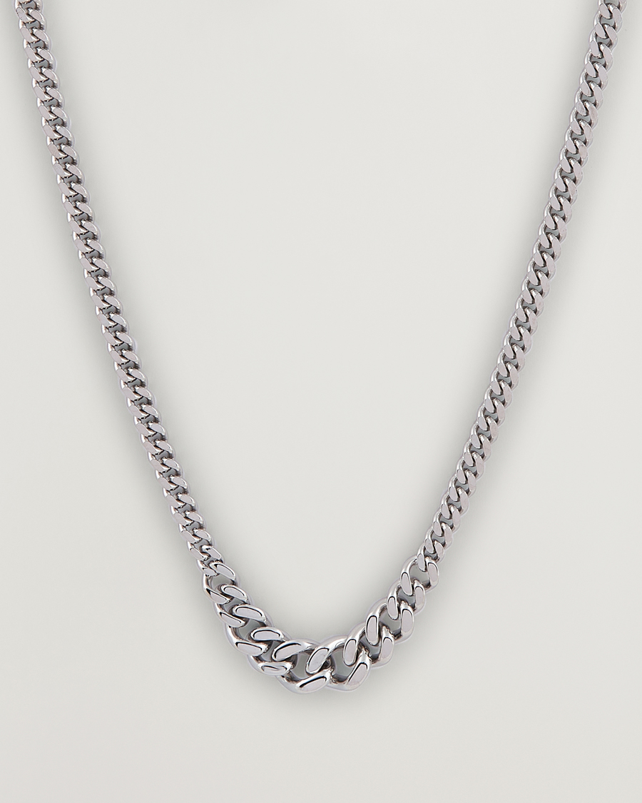 Uomini | Tom Wood Dean Chain Necklace Silver | Tom Wood | Dean Chain Necklace Silver