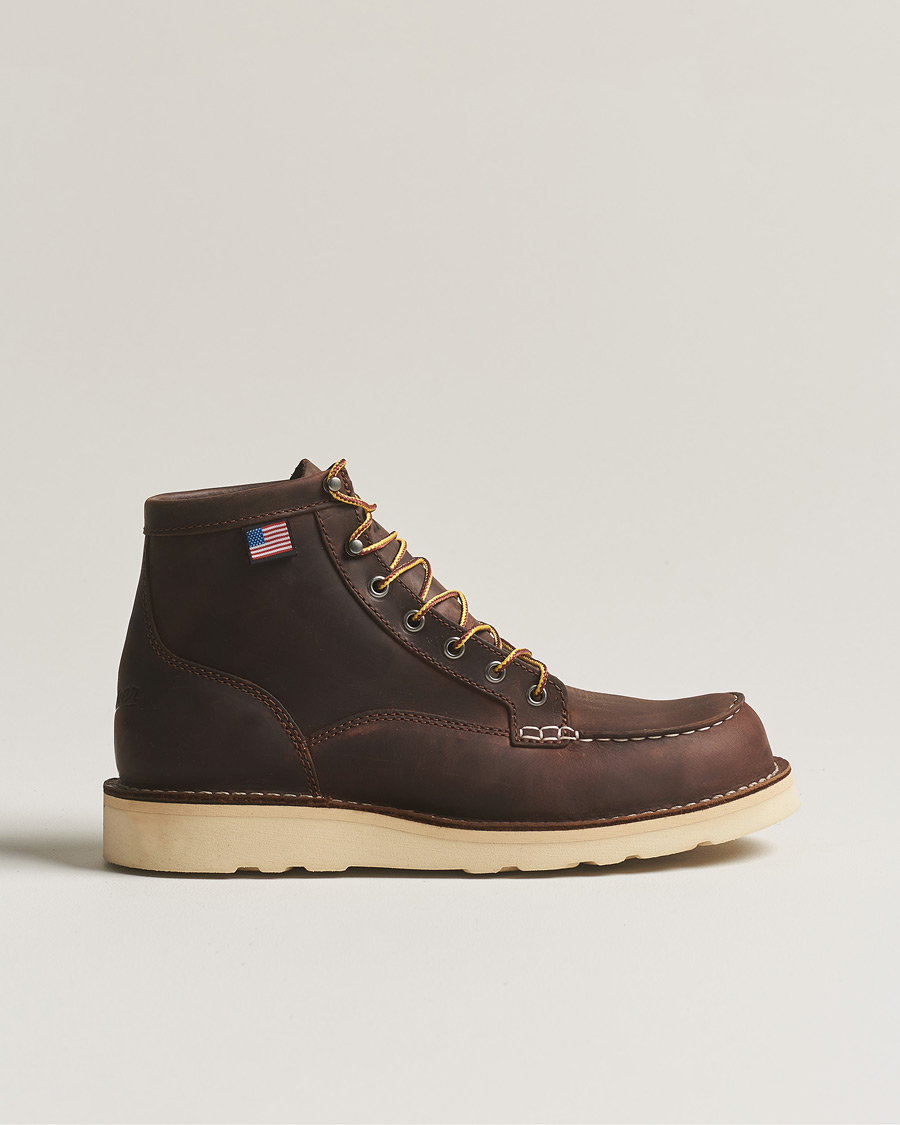 Uomini | Stivali | Danner | Bull Run Leather Moc Toe Boot Brown