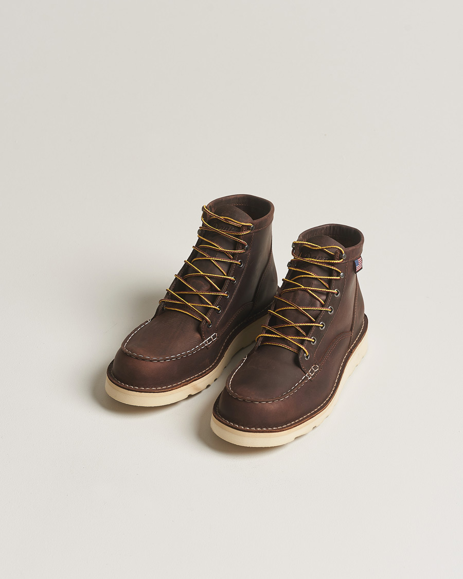 Uomini | Stivali | Danner | Bull Run Leather Moc Toe Boot Brown