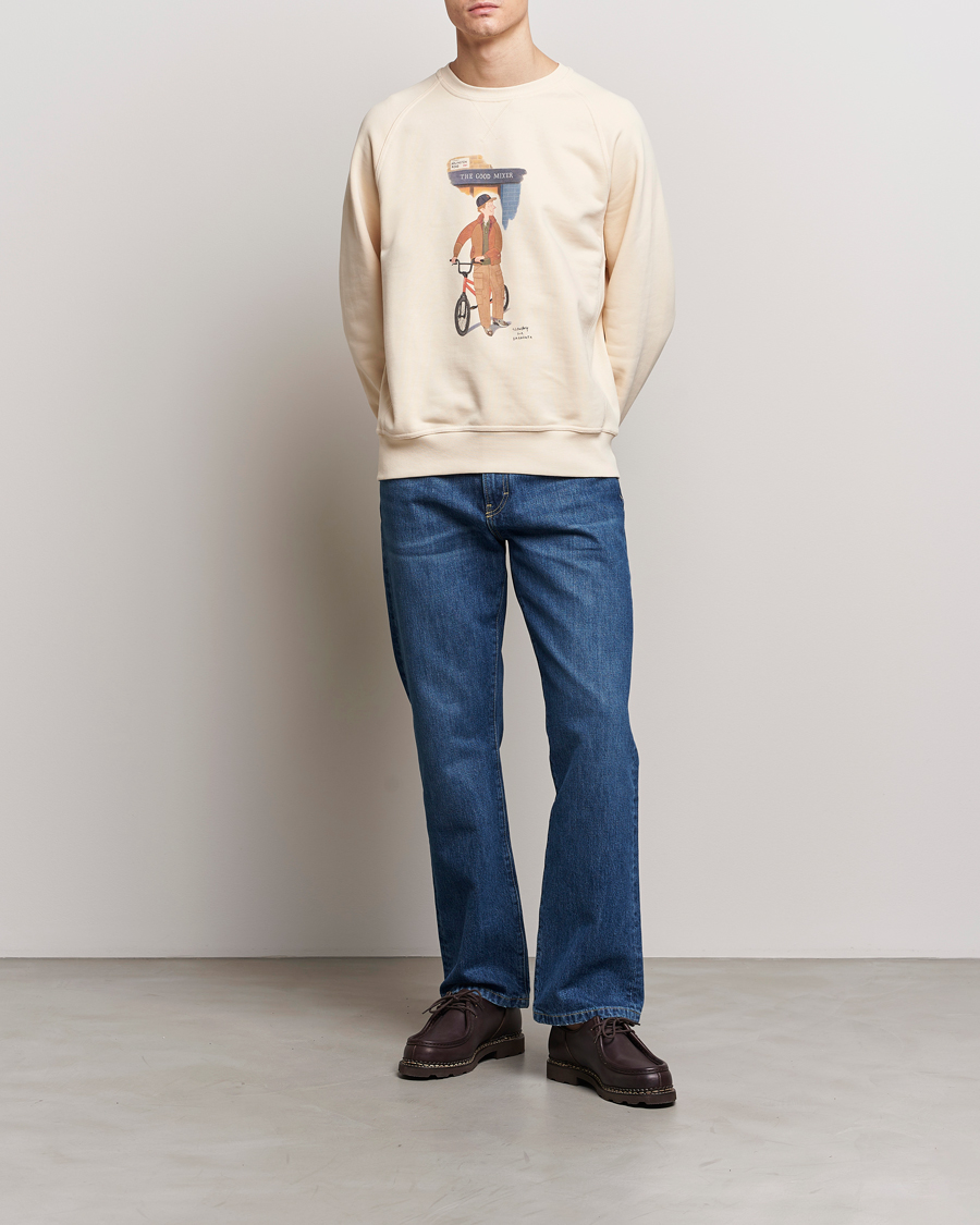 Uomini | Maglieria | Baracuta | Slowboy Colourmen Cotton Crew Neck Butter