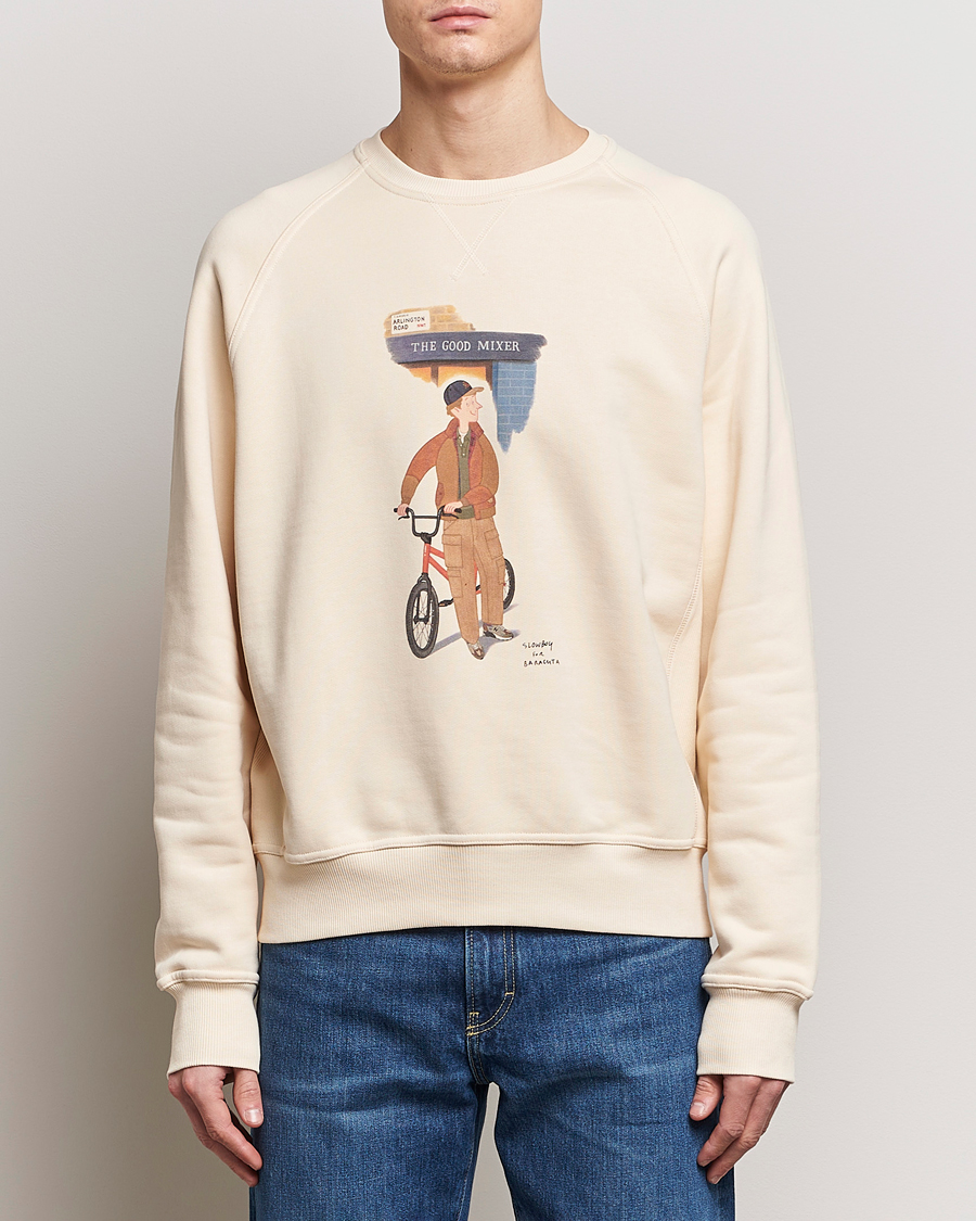 Uomini | Maglieria | Baracuta | Slowboy Colourmen Cotton Crew Neck Butter