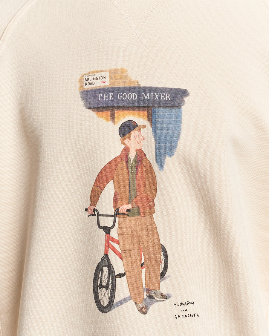 Uomini | Maglieria | Baracuta | Slowboy Colourmen Cotton Crew Neck Butter