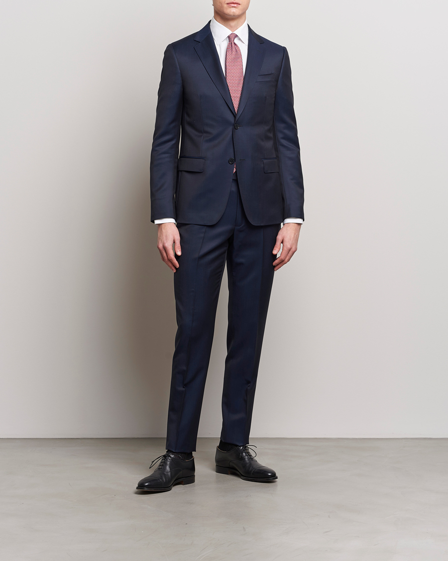 Uomini | Abiti | Zegna | Tailored Wool Suit Navy
